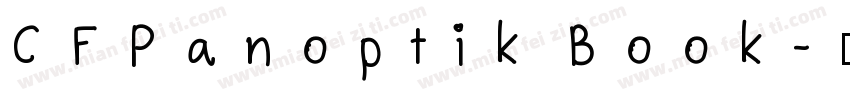 CFPanoptik Book字体转换